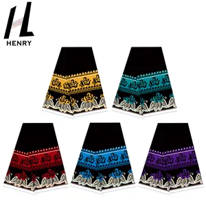 Henry Micronesian – tissu en Polyester imprimé numérique pour vêtements tout noir, jupe douce, robe, meilleur prix