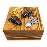 Loquet à bascule robuste en laiton antique, bronze, argent, doré pour coffre, coffret à bijoux, boîte à vin en bois, valise