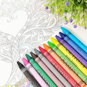Vente en gros Ensemble <span class=keywords><strong>de</strong></span> crayons <span class=keywords><strong>de</strong></span> <span class=keywords><strong>cire</strong></span> 12 couleurs personnalisés pour enfants, soyeux et lavables - Product Image 5