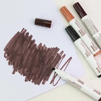 6 couleurs noir, acajou, noyer, cerisier, chêne, éraflure d'érable porte de meubles en bois retouche de sol réparation peinture marqueur stylos ensembles