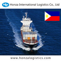 Transitaire maritime Chine-Philippines, agent d'expédition de fret FCL LCL avec transit de 5 à 15 jours, stockage et assurance