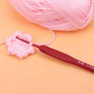 Crochets en aluminium MHK35 avec poignée en silicone Prt, aiguilles à tricoter pour tresses, aiguilles à tricoter, outil de tricot - Product Image 6