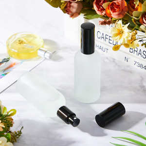 Frosted Glass Spray <b>Pump</b> Bottle 100ml Empty Cosmetic Packaging Bottle with Plastic Spray <b>Pump</b> - Product Image 3