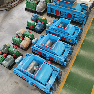 Trockene nasse und klebrige Materialien Vielseitiger Brecher Doppel walzen brecher - Product Image 3