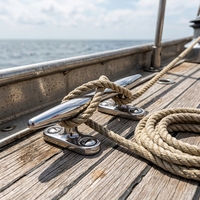 Émerillon de pont marin en acier inoxydable 316 poli miroir, à base creuse ouverte, pour yacht et bateau, quincaillerie marine pour navire