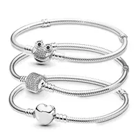 Junkin 24 Pieces Bracelet Chains Bulk Snake Chain Charm Bracelet Jewelry  Making Bracelet Chain with Heart Shape Lobster Clasp Adjustable Charm Chain