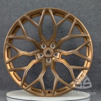 Jantes monobloc forgées 722Auto en bronze brossé 18 19 20 21 22 pouces 5x112 5x120 5x130 pour Porsche BMW