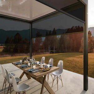 Gazebo électrique d'extérieur Pergola d'ouvre Pergola à lame en aluminium Pergola bioclimatique Système de toit Pavillon étanche Pergola de jardin Louvre - Product Image 2