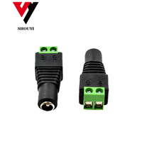 Connecteur de tube en plastique et métal, connecteur femelle BNC DC, connecteur de prise d'alimentation BNC DC pour système de vidéosurveillance