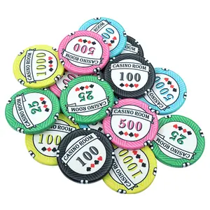 Casino Entertainment custom ceramic poker chips 39mm 10g wsop free poker chips sale used casino playing gabmbling game