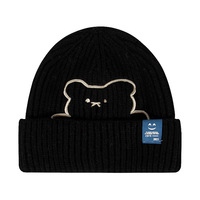 Gorros de Punto Personalizados al por Mayor, Gorros de Acrílico 100%, Gorros de Jacquard para Niños, Gorros de Invierno para Bebés