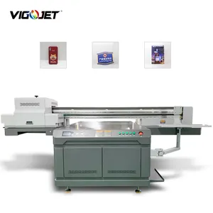 VIGOJET casing penutup ponsel, mesin Printer UV 1.2*1.6M cetak UV AB Film Spot Printer 1216 UV Flatbed untuk kayu akrilik