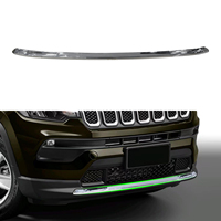 Pare-choc avant en ABS chromé argenté, 2 pièces, accessoires Auto en moulage, protection de la calandre avant pour Jeep Compass 2022