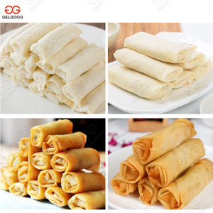 Máquina automática para hacer rollitos de huevo, relleno de carne para rollitos primavera, máquina para hacer rollitos primavera chinos, máquina para hacer rollitos de huevo filipinos - Product Image 2