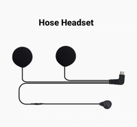 Kit d'accessoires pour casque de moto S6 avec interphone, microphone souple et rigide remplaçable, support de fixation, chargeur USB et autocollants 3M