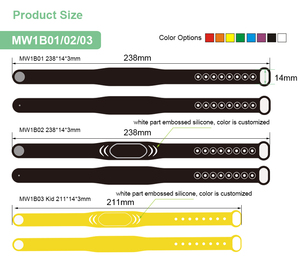 สายรัดข้อมือ NFC วัสดุที่เป็นมิตรกับผิว 13.56Mhz ขายดี ปรับขนาดได้ ใช้สำหรับควบคุมการเข้าออก สำหรับงานสำคัญ - Product Image 2