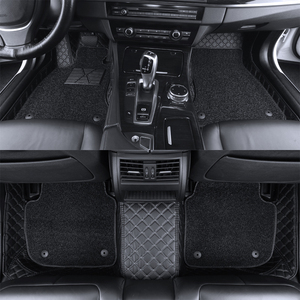 Usine directement vente luxe diamant cuir 7D antidérapant <span class=keywords><strong>Fiat</strong></span> <span class=keywords><strong>Panda</strong></span> tapis de voiture - Product Image 4