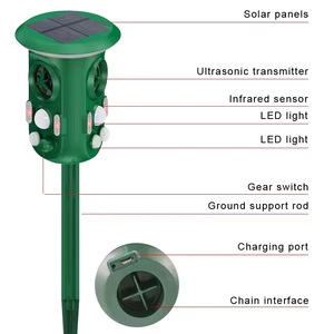 Repellente Solare a Ultrasuoni a 360 Gradi per Animali: Uccelli, Cani, Scimmie, Cervi, Topi - Product Image 3
