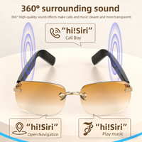 Gafas Inteligentes con Traducción IA, Traductor de Idiomas en Tiempo Real, Asistente de Voz para Llamadas, Gafas de Sol Inteligentes Resistentes al Agua IPX6