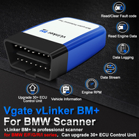 Vgate OBD2 Lector de Código Vlinker BM + BLE V2.2 OBD2 ELM327 Inalámbrico 4,0 Escáner Automático Compatible con IOS/Android