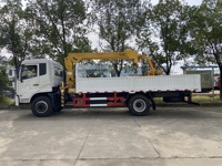 Camion de grue hydraulique monté par camion de la flèche télescopique 5 tonnes de Dongfeng 4x2 camion grue de chargeur de camion