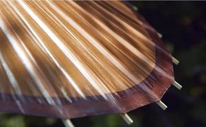 Parasol japonais personnalisable en papier huilé et bambou, imperméable, pour mariage, avec commande manuelle - Product Image 4