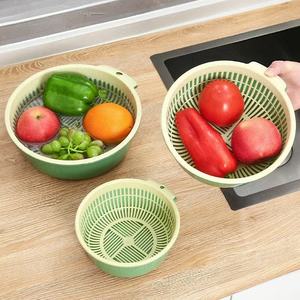 Siebe Haushalt Doppelschicht Gemuse Waschbecken Wasser Gieben Und Entwassern Korb Grande - Product Image 6