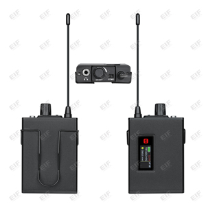 AC-330 Système IEM sans fil professionnel à double canal, isolation phonique, portée de 50 mètres, commutation stéréo/canal unique pour chanteur/scène - Product Image 4