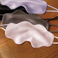 Masque de sommeil en soie de mûrier 100% naturelle, design décontracté avec crochets auriculaires, doux et confortable, pour femmes, toutes saisons, soulage la fatigue oculaire
