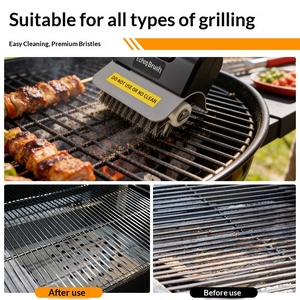 Spazzola Elettrica per Pulizia <span class=keywords><strong>Barbecue</strong></span> 3.6V Ricaricabile Senza Fili <span class=keywords><strong>in</strong></span> <span class=keywords><strong>Acciaio</strong></span> <span class=keywords><strong>Inox</strong></span> Portatile per Pulizia Esterna - Product Image 2