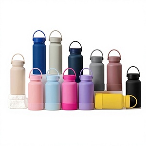 Bouteille d'eau isotherme en acier inoxydable 304 de 32 oz avec revêtement en caoutchouc doux au toucher, large ouverture, en silicone, pour le camping, les sports de plein air - Product Image 4