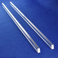 Barre de quartz haute pureté JGS2, diamètre personnalisé 1-100 mm, transmission lumineuse 90 % pour semi-conducteurs/optique/industrie
