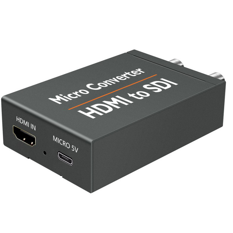 HDMI a SDI con adaptador de corriente, Mini convertidor de vídeo 3G HD SD-SDI con alimentación USB, conmutador HDMI a SDI