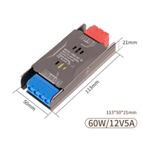 Fuente de Alimentación para Tiras de Luz LED Ultrafinas, Directo de Fábrica, 12V 24V 60W 100W 150W 200W 300W 400W, Salida Única AC-DC, Suministro Constante