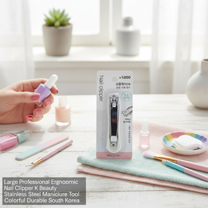 Grand coupe-ongles professionnel ergonomique K-Beauty en acier inoxydable, outil de manucure et pédicure coloré et durable, Corée du Sud - Product Image 3