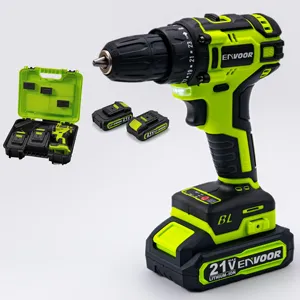 Wholesale 21V rechargeable drill cordless drill set Power Tools battery Drill Electric Screwdriver