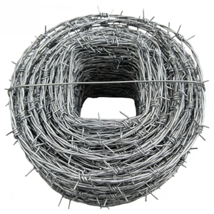 <span class=keywords><strong>Fil</strong></span> barbelé galvanisé sur mesure de 500 m en <span class=keywords><strong>bobine</strong></span> – Prix le plus bas pour une protection optimale - Product Image 1