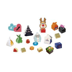 Ciok Sagome - Juego de Regalo Navideño Promocional de Papel Personalizado, Colección de Mini Cajas de Chocolates Surtidos, Impresión Offset - Product Image 1