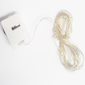 للبيع بالجملة مصباح سلك نحاسي LED للكريسماس داخلي صغير من كلوريد البولي فينيل ، خط إضاءة للتزيين ، مقاوم للماء IP43 يعمل بالبطارية - Product Image 6