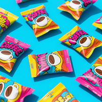 Emballage de café, de chewing-gum et de gelée personnalisé imprimé en héliogravure 3-en-1, résistant à l'humidité, écologique, de qualité supérieure, flexible, brillant et lustré