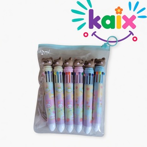 KAIX – Nouveaux Ensembles de Stylos Gel de Luxe à Personnages de Dessins Animés, Stylos à Pression à Pointe Aiguille de 0,5 mm, Lot de Stylos Neutres pour Magasin de Papeterie - Product Image 5