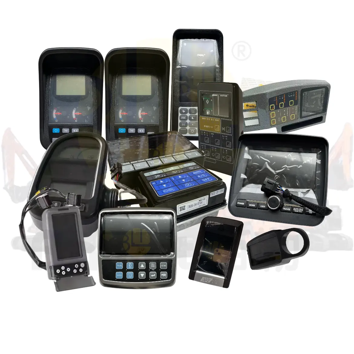 All Types Of Excavator Electric Parts Monitor And Controller ECU With Program For CAT VOLVO Komatsu Kobelco Sany Hitachi