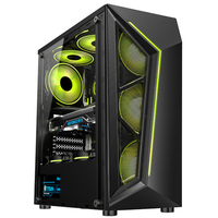 AntarcChill - Oferta Especial - Nuevo Diseño - Caja de PC para Juegos de Escritorio E ATX Micro ATX de Torre Completa SPCC de Vidrio Templado de 0.5MM con USB3.0
