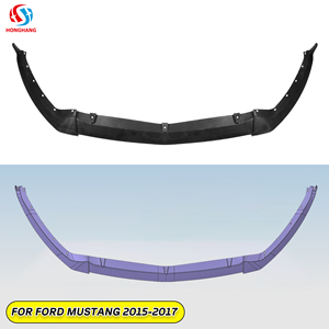 Honghang nouveau Style Kit GT350 GT500 Style <span class=keywords><strong>Mustang</strong></span> lèvre avant pour Ford <span class=keywords><strong>Mustang</strong></span> accessoires modifiés 2015-2021 haute qualité - Product Image 1