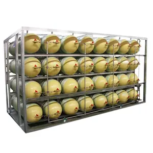 Stationary CNG Gas Cylinder Storage Cascade Assembled With Type-II CNG Cylinder