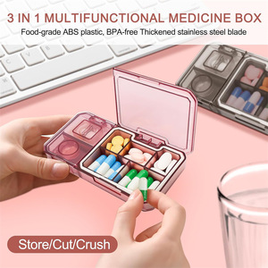 Máy cắt và Bộ chia thuốc với Bộ phân phối tích hợp, lưỡi thép không gỉ sắc nét, thiết kế thân thiện với du lịch nhỏ gọn - Product Image 3