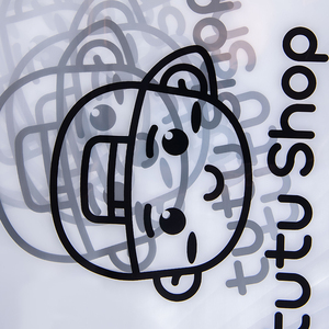 Biểu tượng tùy chỉnh in quần áo gói trong suốt một lớp túi nhựa với chết cắt - Product Image 4