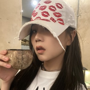 Casquette de baseball unisexe nouvelle arrivée Y2K avec broderie sur les lèvres, casquette de camionneur vintage américaine pour femmes, casquette de marque streetwear tendance pour hommes - Product Image 4