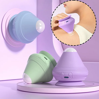 Balle de massage relaxante pour le fitness, balle de massage en silicone, 2 vitesses de vibration pour soulager la douleur à la taille, au dos, au cou, aux épaules