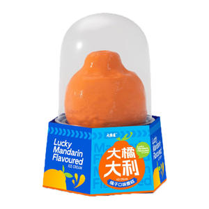 Daqiaodao Nouveauté 75g Crème glacée aux fruits d'<span class=keywords><strong>orange</strong></span> Prix de gros Dessert glacé Vente chaude Emballage en boîte Crème glacée - Product Image 1